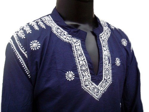 Light on Dark Men’s Embroidered Shirt