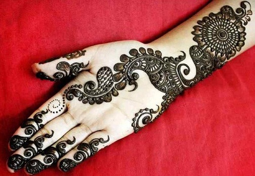 Paisley Line Single Mehndi Design