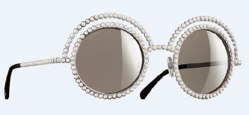 Pearl Frame White Sunglass