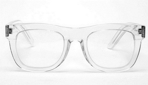 Transparent White Sunglass