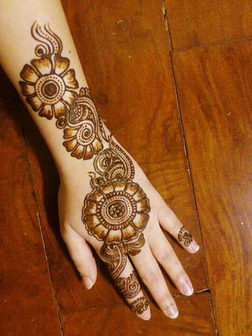 back hand mehndi designs