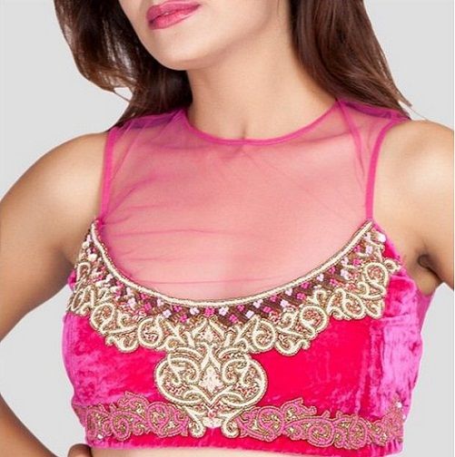 Blouse front neck designs3