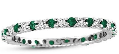 white-gold-diamond-and-emerald-eternity-band-ring1