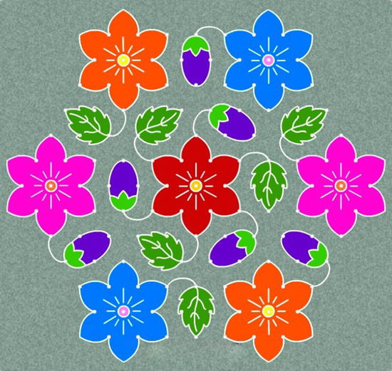 Best Kolam Rangoli Designs 4