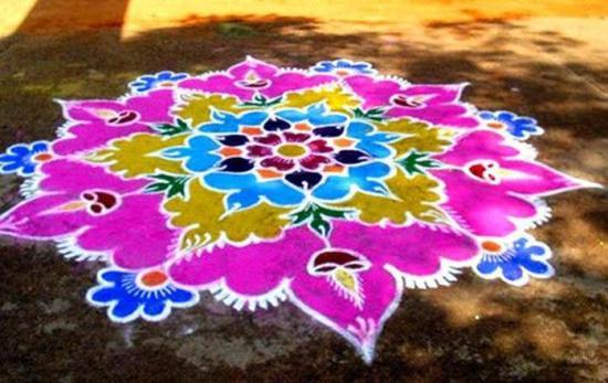 Best Kolangal Rangoli Designs 6