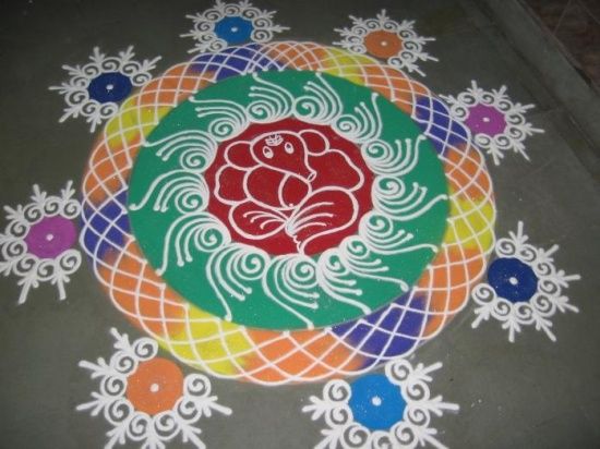 Best Kolangal Rangoli Designs 7