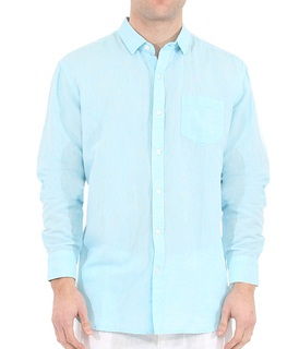 Sky Blue Linen Shirt