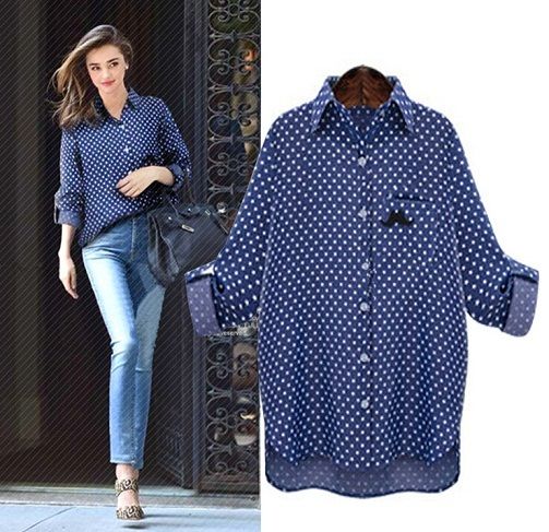 Printed Blue Shirt -8