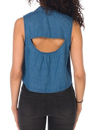 Back Hole Women’sDenim Shirt