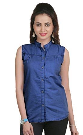 Sleeveless Women’sDenim Shirt