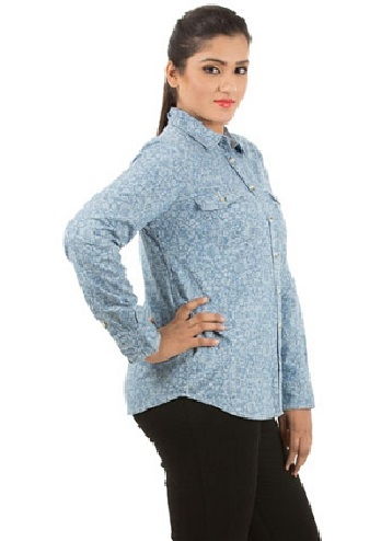 Full Sleeve Women’sDenim Shirt