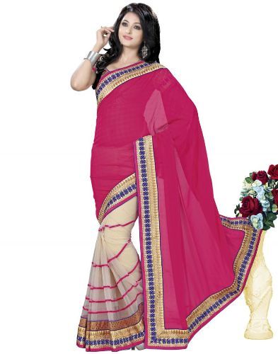 Suratas Sarees-Tex Pink Saree From Suart 14