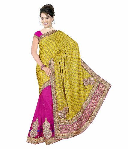 Suratas Sarees-Kesar Color Surat Saree 3