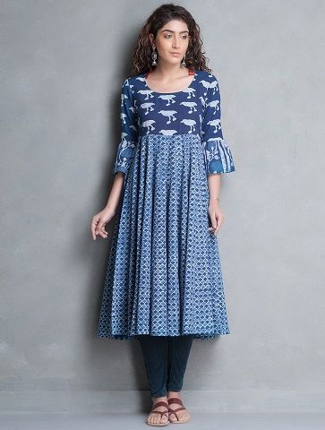 Kalidar Printed Cotton Kurti