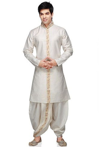 Zari Border Dhoti Kurta