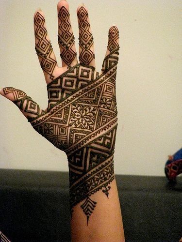 Geometrijsko Designer Mehandi