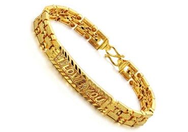 Férfiak's Bracelets in Gold