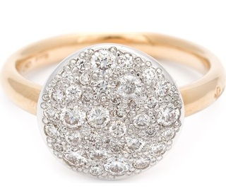 Auksas Diamond French Pave Rings