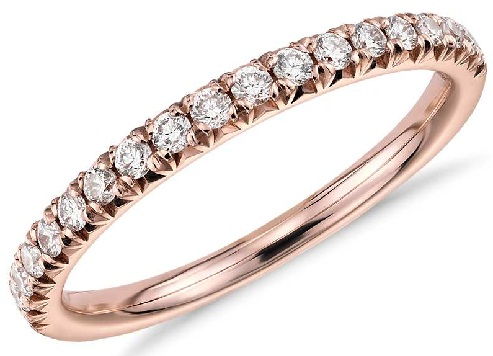 Rožė Gold Diamond Rings for Women