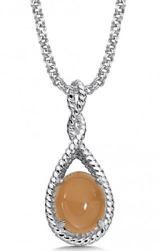 Oranžna Moonstone Pendant