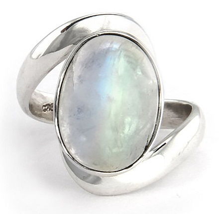 Rainbow Moonstone Ring