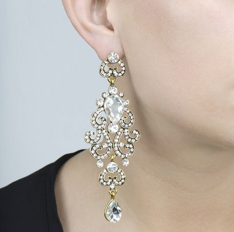 Etninė dangle earrings