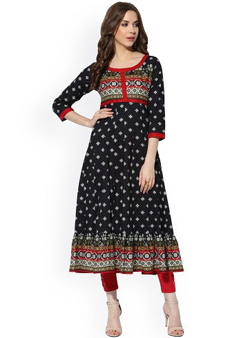 Dizajner Black Kurti