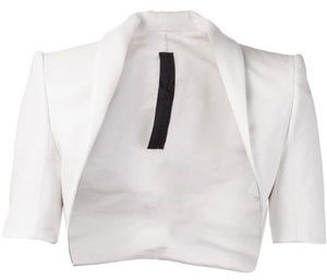 White Cropped Blazer