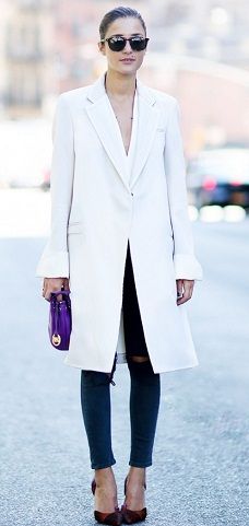 Long White Blazer