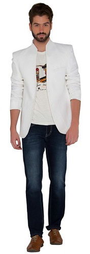 Casual White Blazer