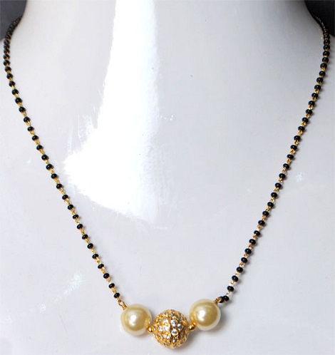 Pearl long mangalsutra