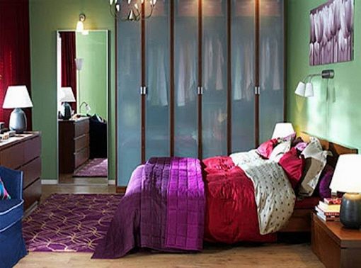 Glass wardrobe Bedroom design-17