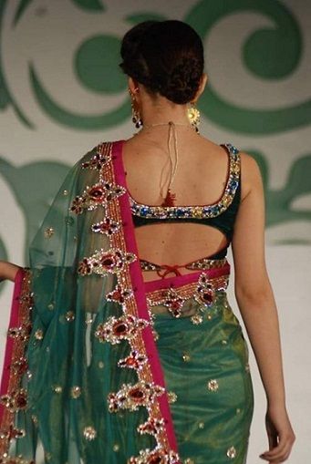 Blouse Back Neck Designs23