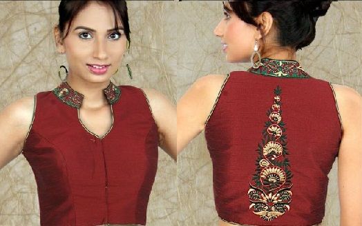 Blouse Back Neck Designs29