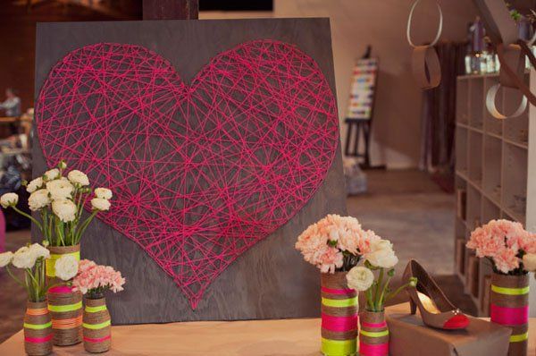 DIY string heart