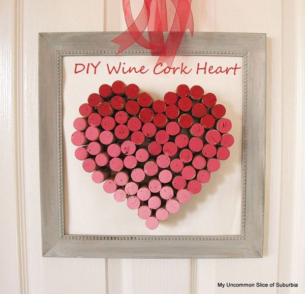 DIY Wine Cork Heart