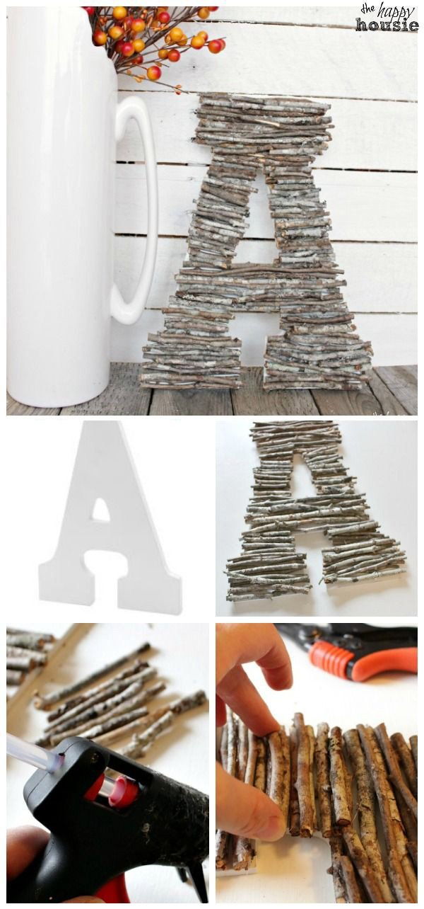 DIY Twig Letters