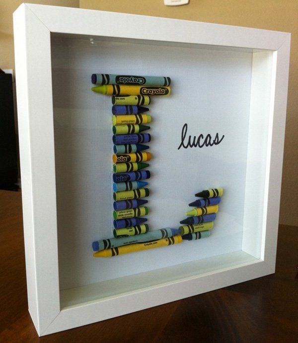 DIY Crayon Letter