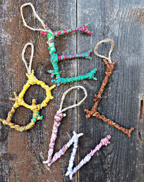 DIY Twig Monogram Ornament