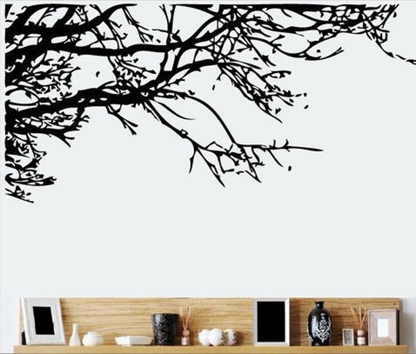 TRURENDI Stunning Tree Branch Removable Wall Art Sticker Vinyl Decal Mural Home Decor