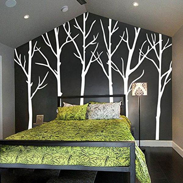 Winter Tree Wall Decals Wall Stickers-Living Room Wall Decals-Six Tree Wall Stickers