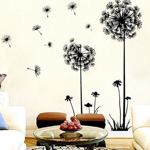 Coromose Creative Dandelion Removable Mural PVC Wall Art Decal Sticker