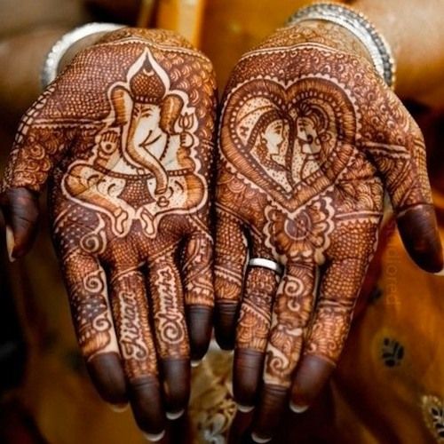 Indian god mehndi design