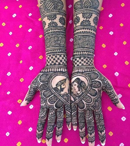 love mehndi design for bridal purposes