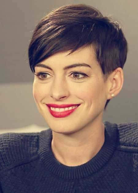 Anne Hathaway Pixie Haircut