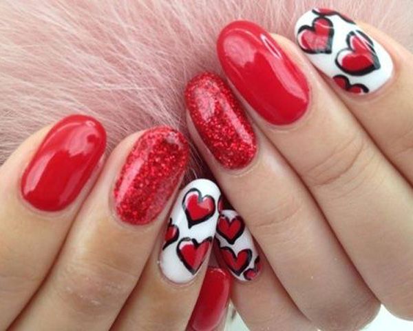 aleasă a inimii's day nail art-9