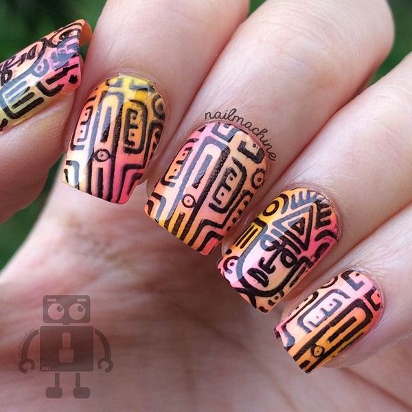 Absztrakt nail art-16