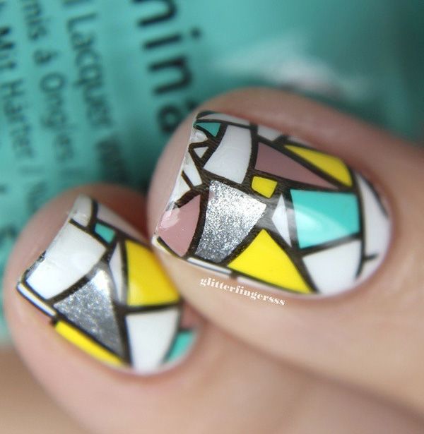 Absztrakt nail art-30