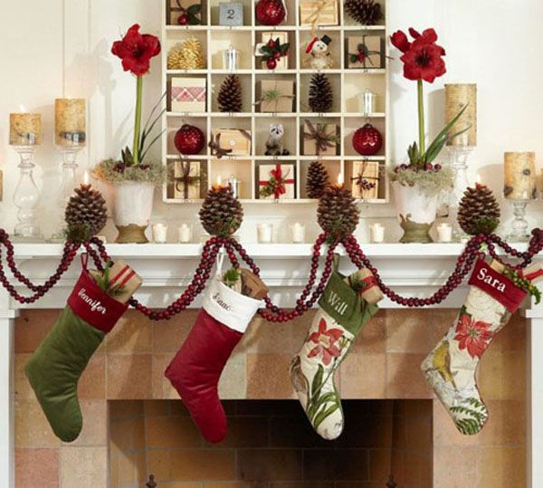 ceramică barn christmas socks home decoration