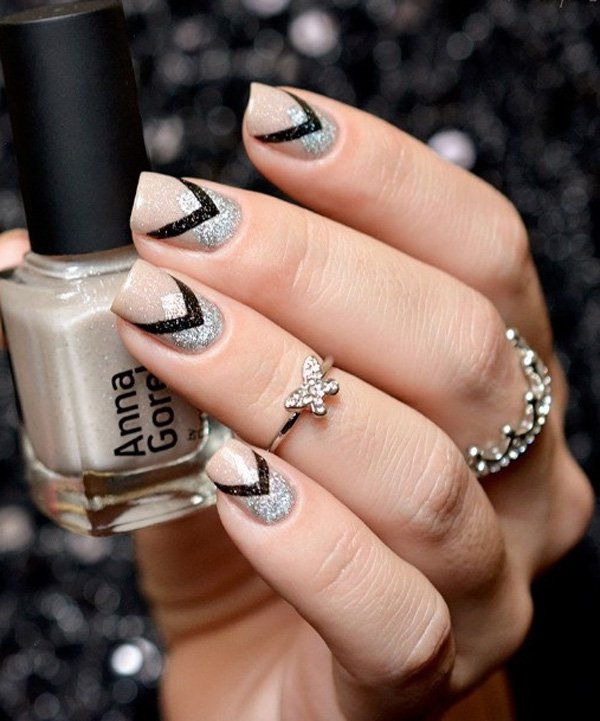 Nagylelkű gray nail art